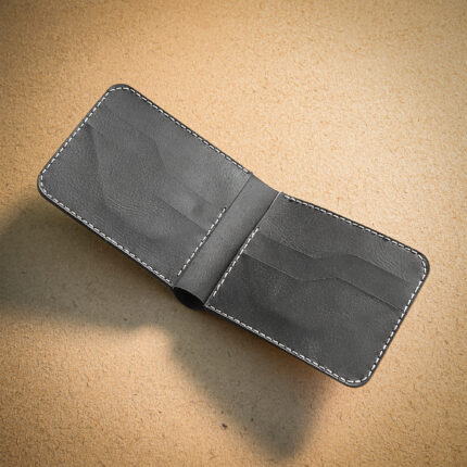 BIFOLD WALLET - RIO GRANDE LEATHER BIFOLD WALLET - BLACK
